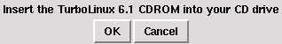 screen shot: Insert CDROM