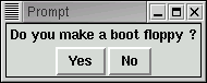 screen shot: Insert Boot Floppy Disk