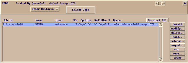 xpbs (JOBS pane -- 2)