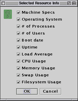 Scoop table column selection